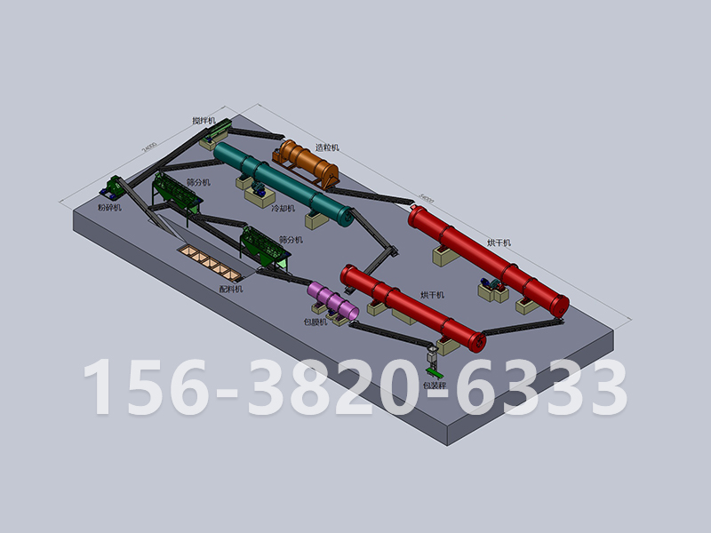 牛粪有机肥生产工艺流程