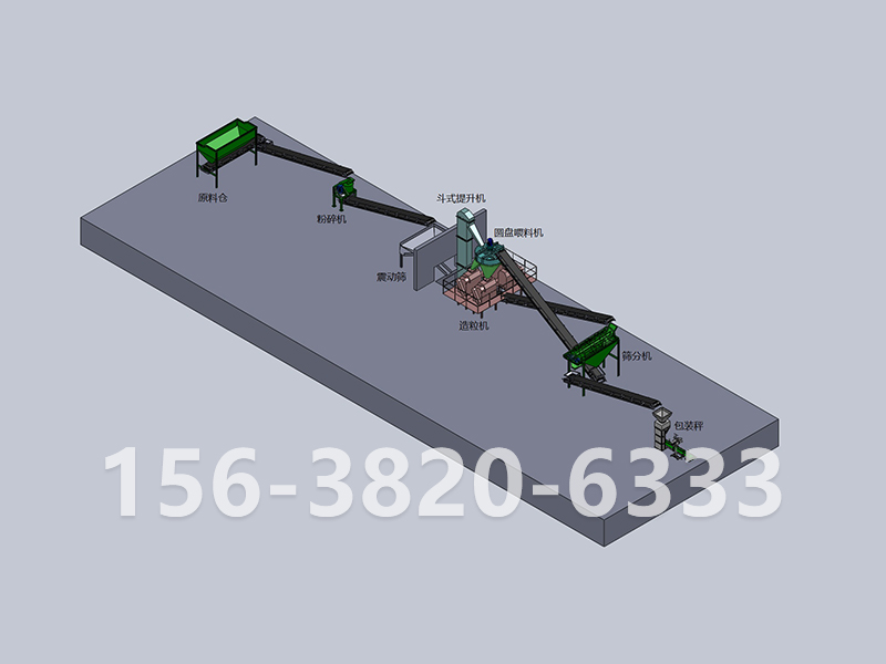 猪粪有机肥生产工艺流程